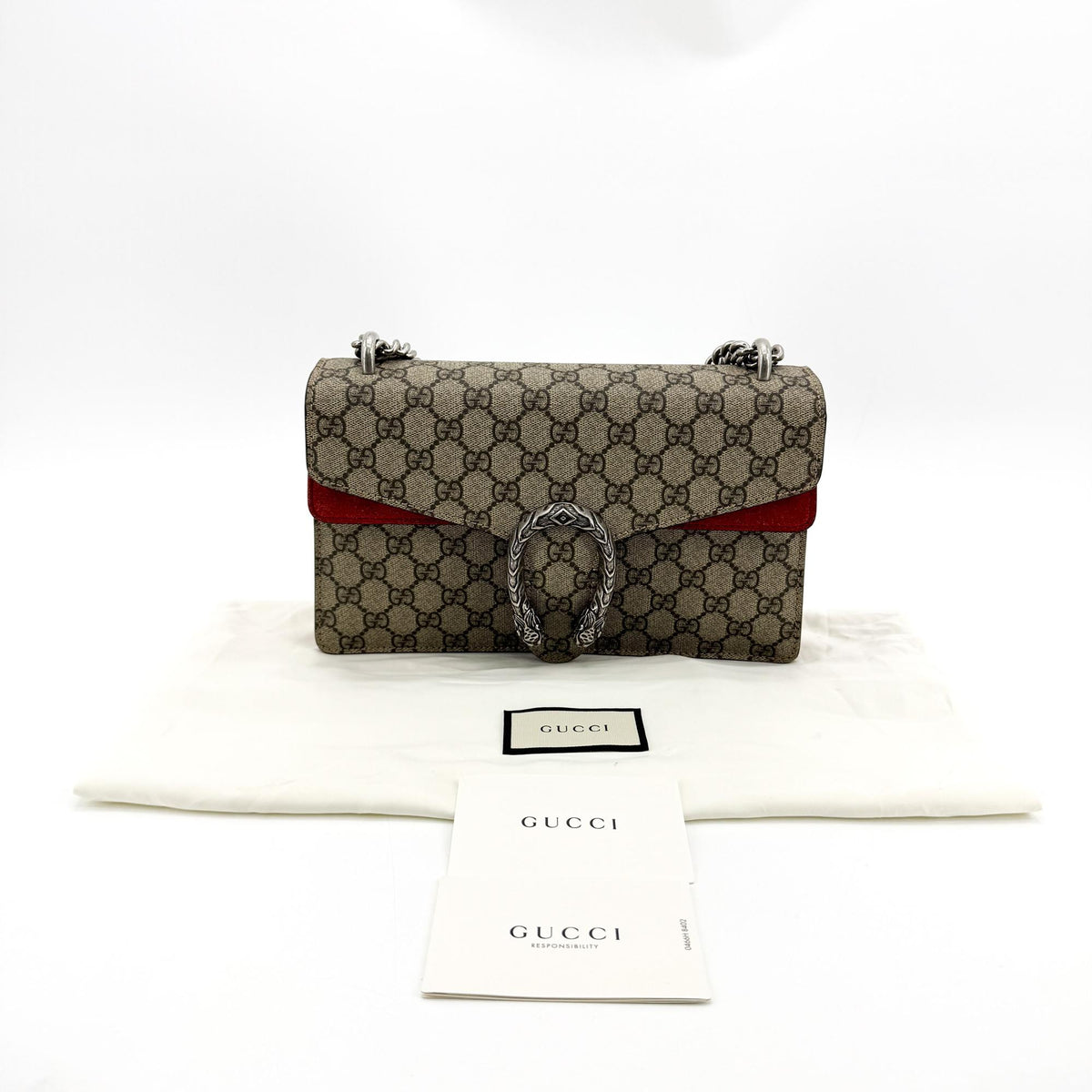 Gucci Dionysus GG Coated Canvas, Brown, Canvas, Handbag