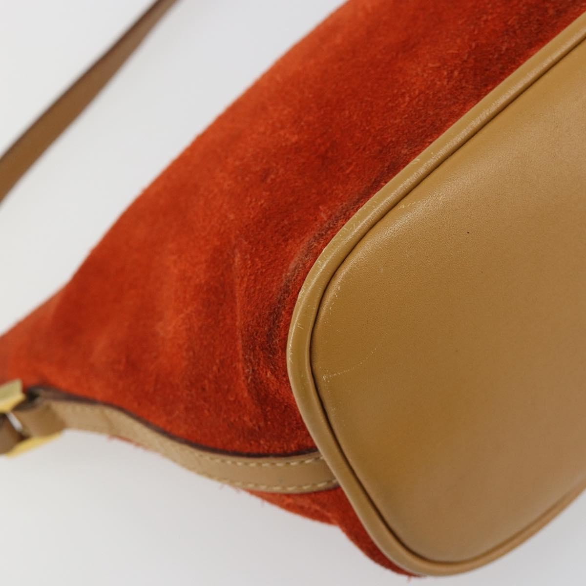 Gucci Vintage Suede, Orange, Suede, Clutch