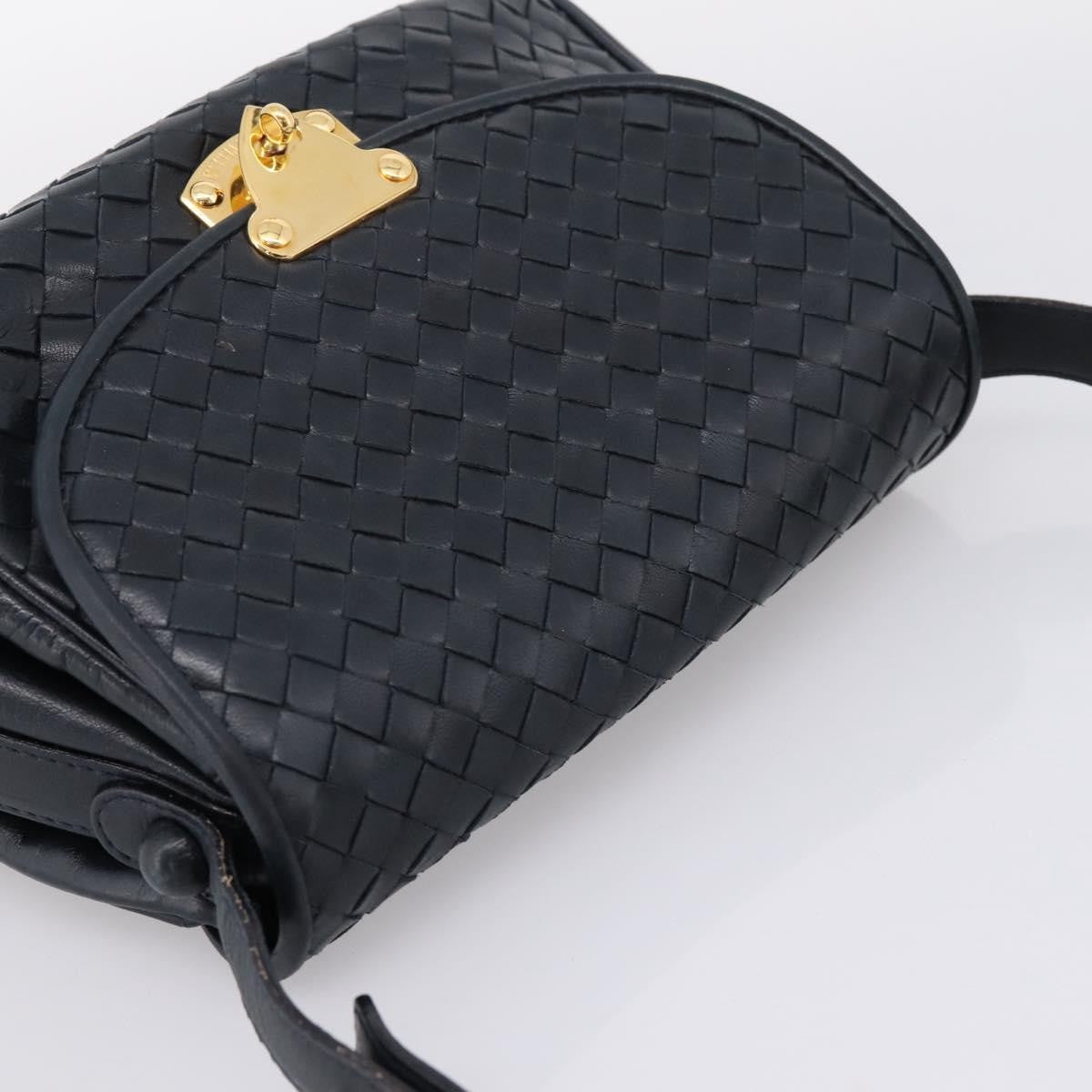 Bottega Veneta Shoulder Leather, Black, Leather, Shoulder Bag