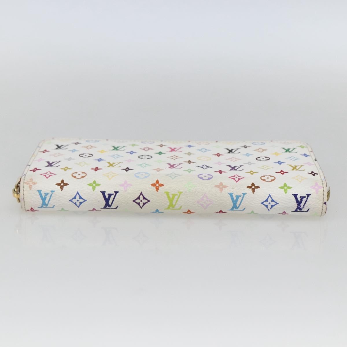 Louis Vuitton Zippy Wallet NM Murakami Multicolor White, Multicolour, Canvas, Wallet