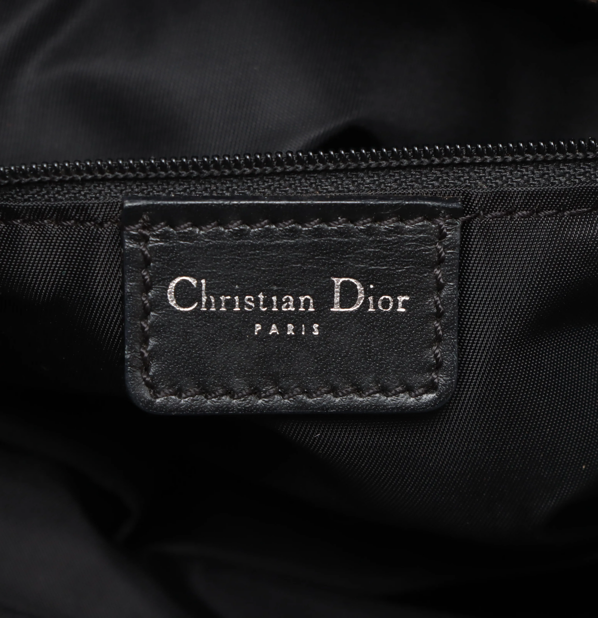 Christian Dior Trotteur Tote Bag Canvas, NAVY, CANVAS, Tote bag