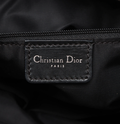 Christian Dior Trotteur Tote Bag Canvas, NAVY, CANVAS, Tote bag