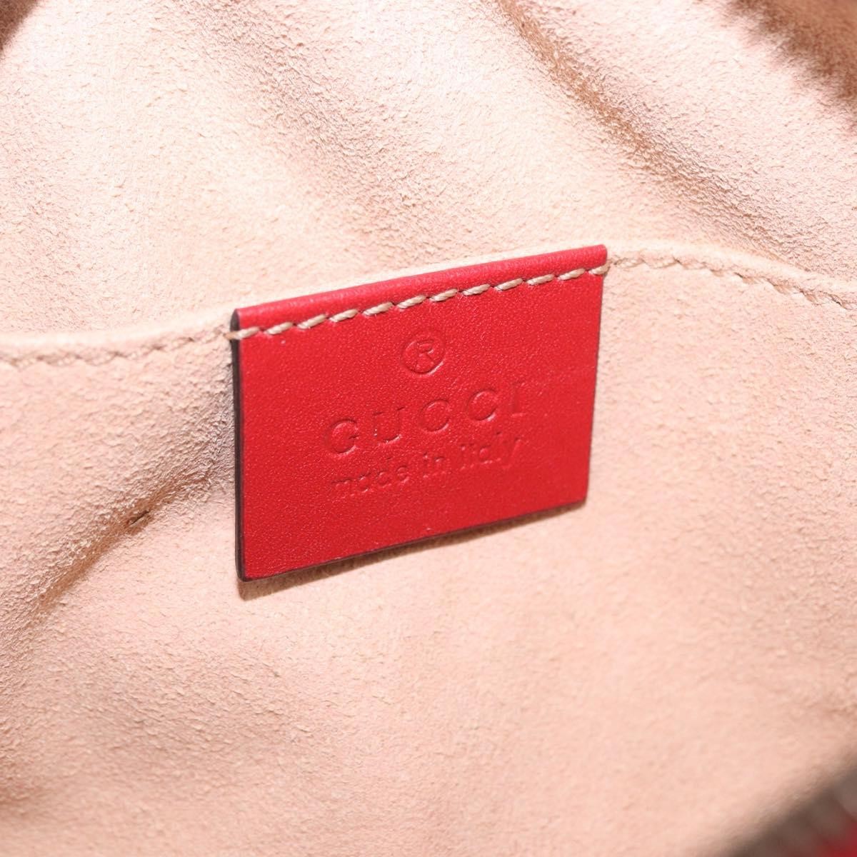 Gucci GG Marmont Belt Matelasse Leather, Red, Leather, Handbag