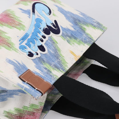 Loewe Paula's Ibiza Embellished Printed Canvas, Multicolour, Canvas, Tote Bag