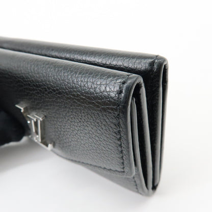 Louis Vuitton Lockmini Leather, Black, Leather, Wallet
