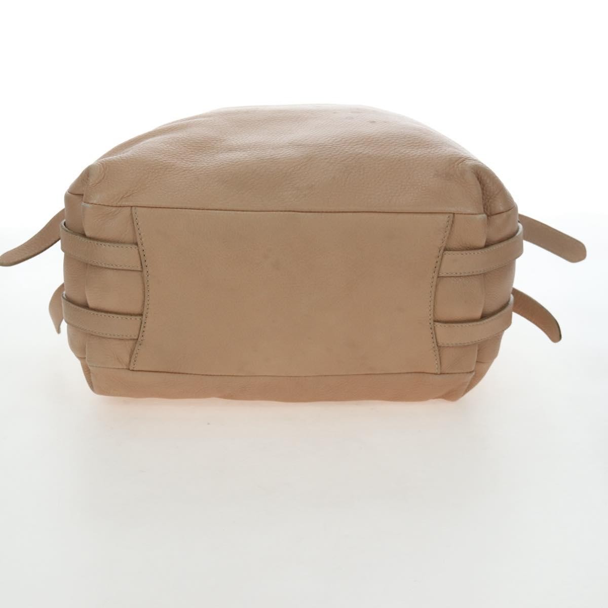 Prada Tote Leather, Beige, Leather, Tote Bag
