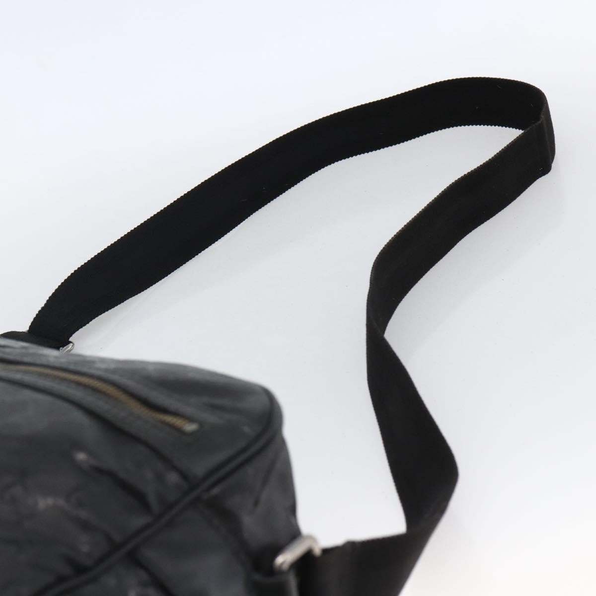 Gucci Zip Messenger GG Imprime, Black, Canvas, Shoulder Bag