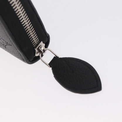 Louis Vuitton Zippy Mahina Leather, Black, Leather, Wallet
