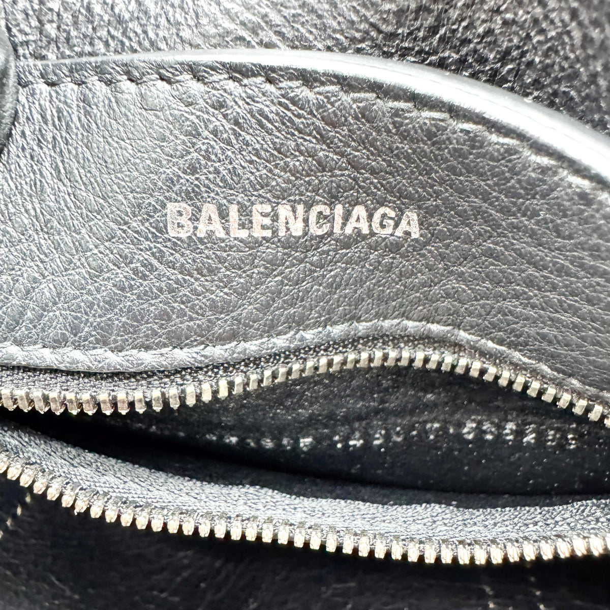 Balenciaga Everyday Patent, Silver, Leather, Tote Bag
