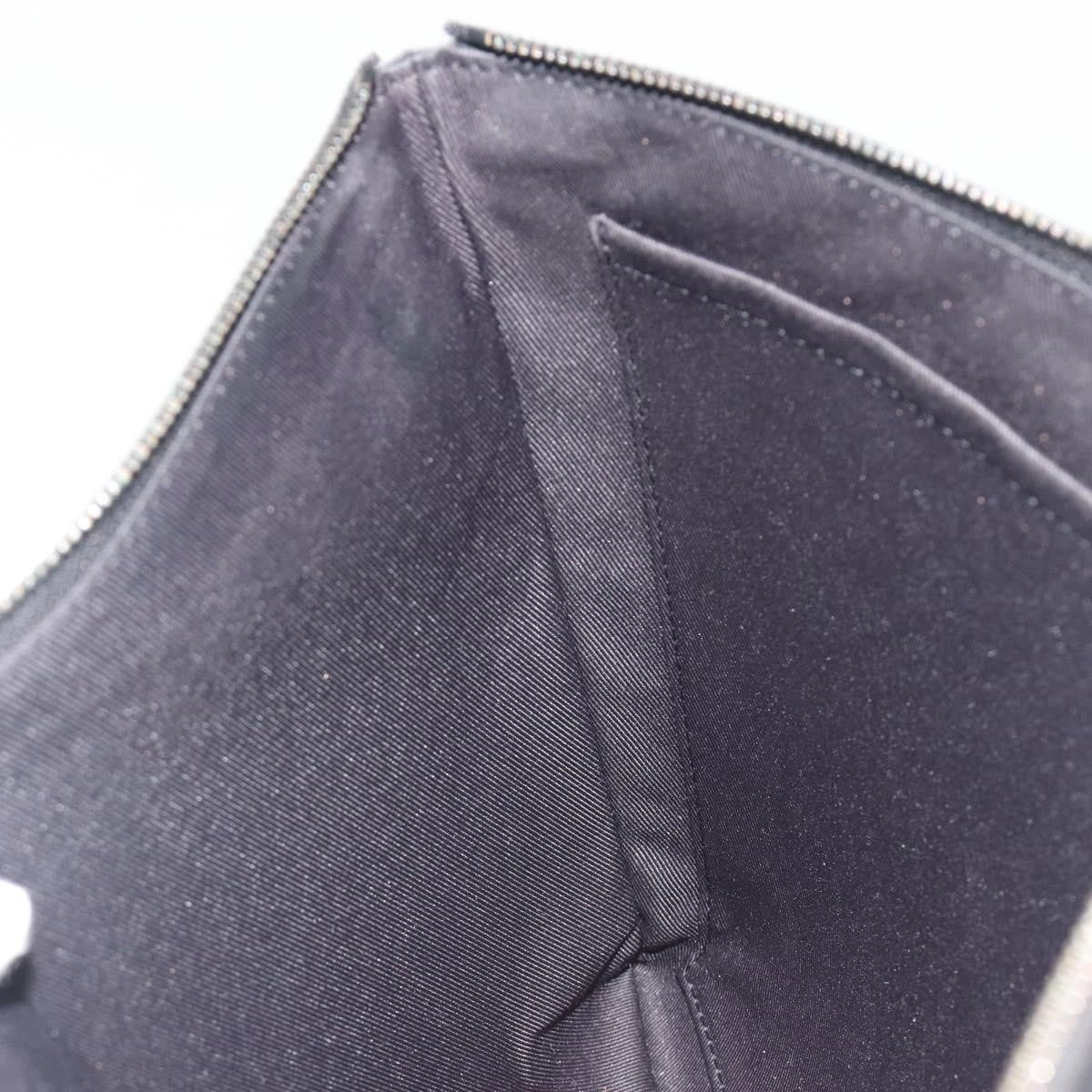 Louis Vuitton Pochette A4 Rainbow Taiga Leather, Black, Leather, Clutch