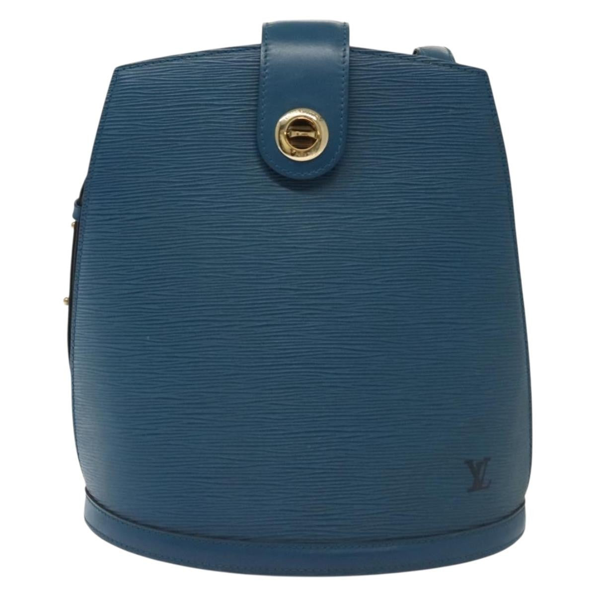 Louis Vuitton Cluny Epi Leather, Blue, Leather, Shoulder Bag