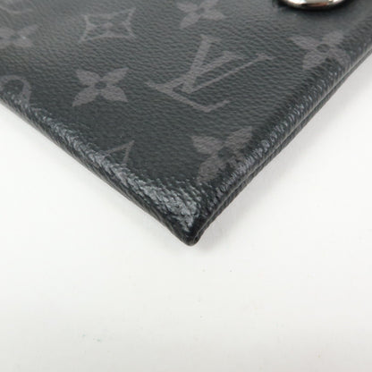 Louis Vuitton Discovery Pochette Monogram Eclipse Canvas, Black, Canvas, Clutch