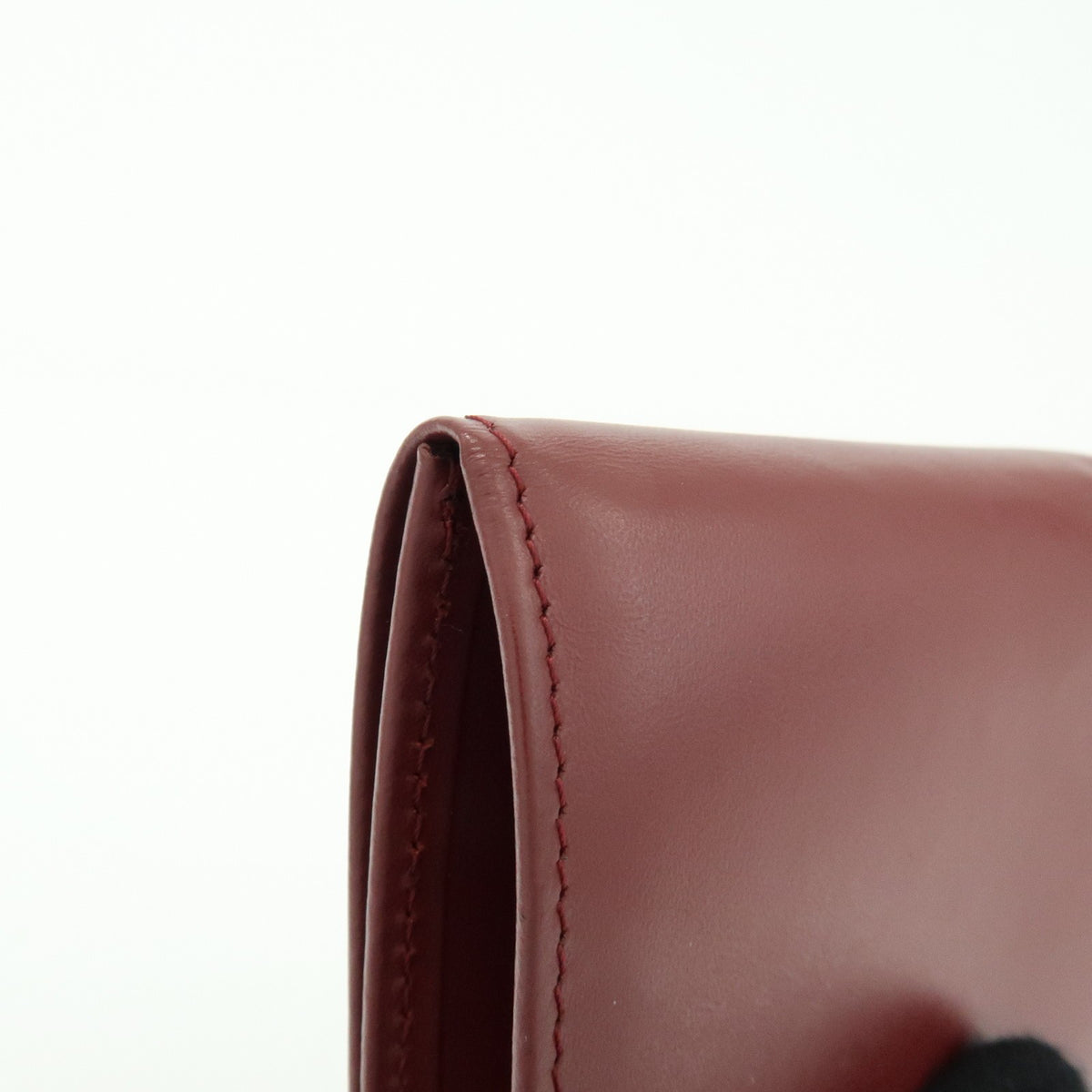 Cartier Coin Purse Must de Cartier Leather, Burgundy, Leather, Wallet