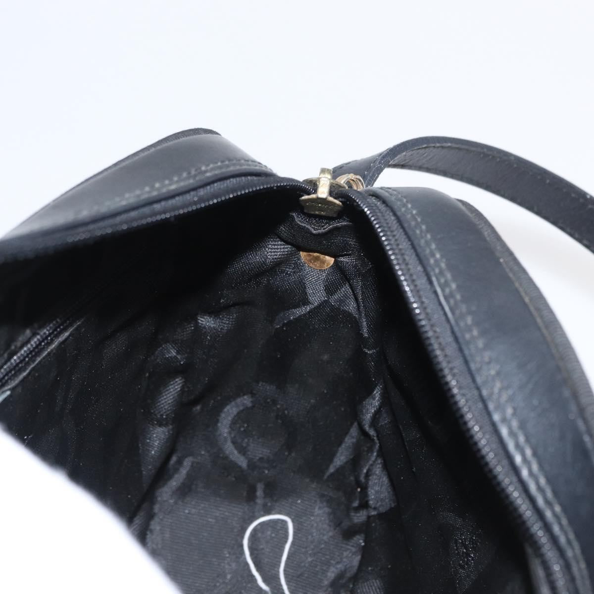 Salvatore Ferragamo Vara Bow camera Leather, Black, Leather, Shoulder Bag