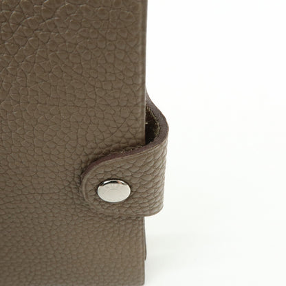 Hermes Ulysses Agenda Cover Leather, Beige, Leather, Briefcase