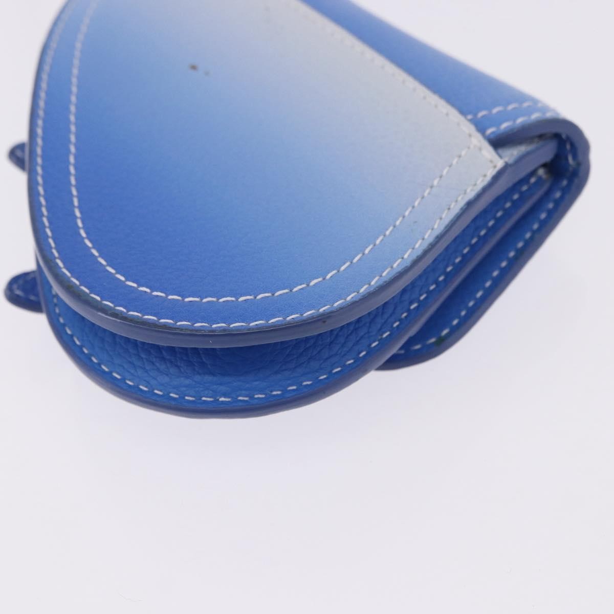 Christian Dior Saddle Wristlet Clutch Leather, Blue, Leather, Clutch