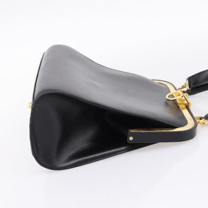 Christian Dior Shoulder Leather, Black, Leather, Shoulder Bag