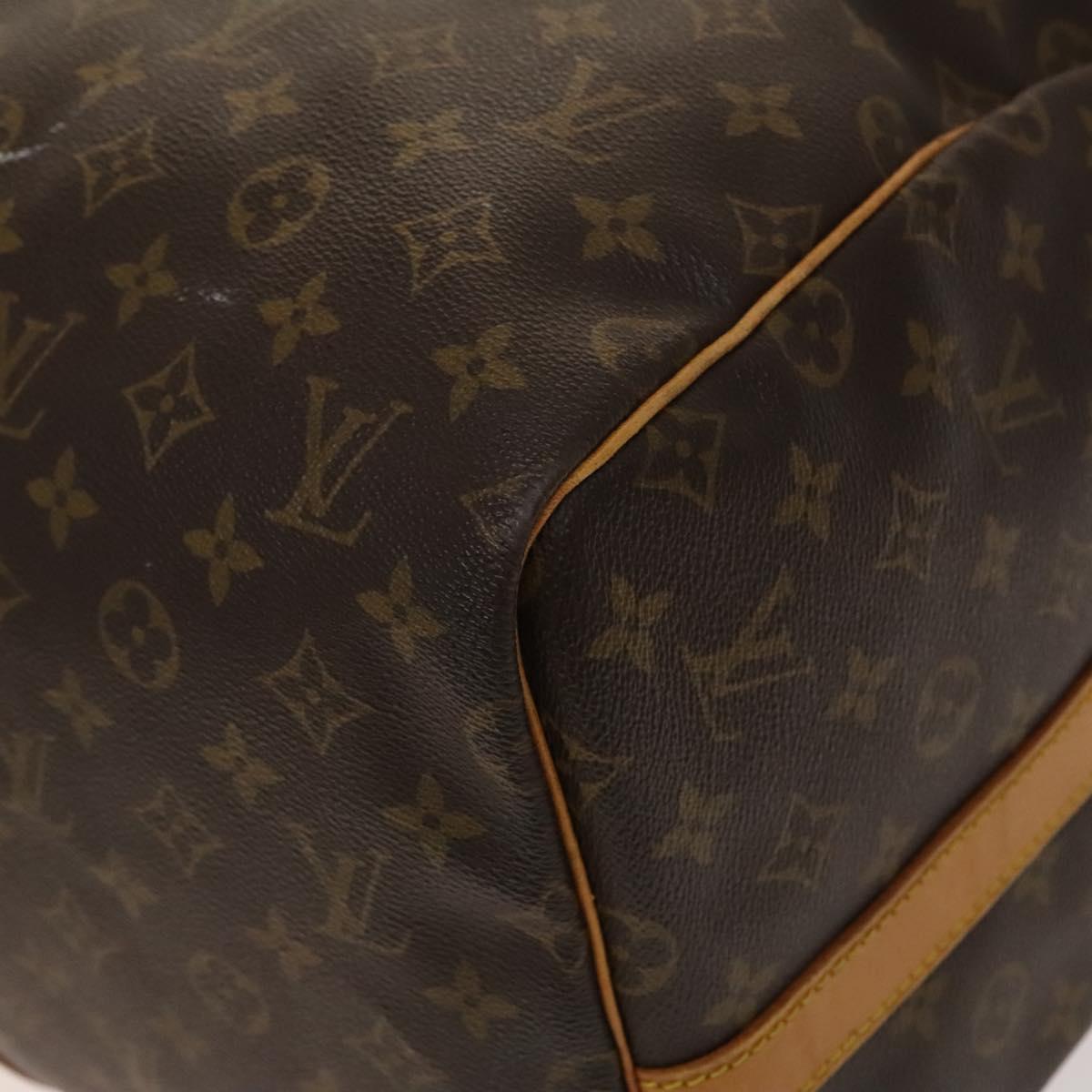 Louis Vuitton Keepall Bandouliere Bag Monogram Canvas, BROWN, CANVAS, Travel bag