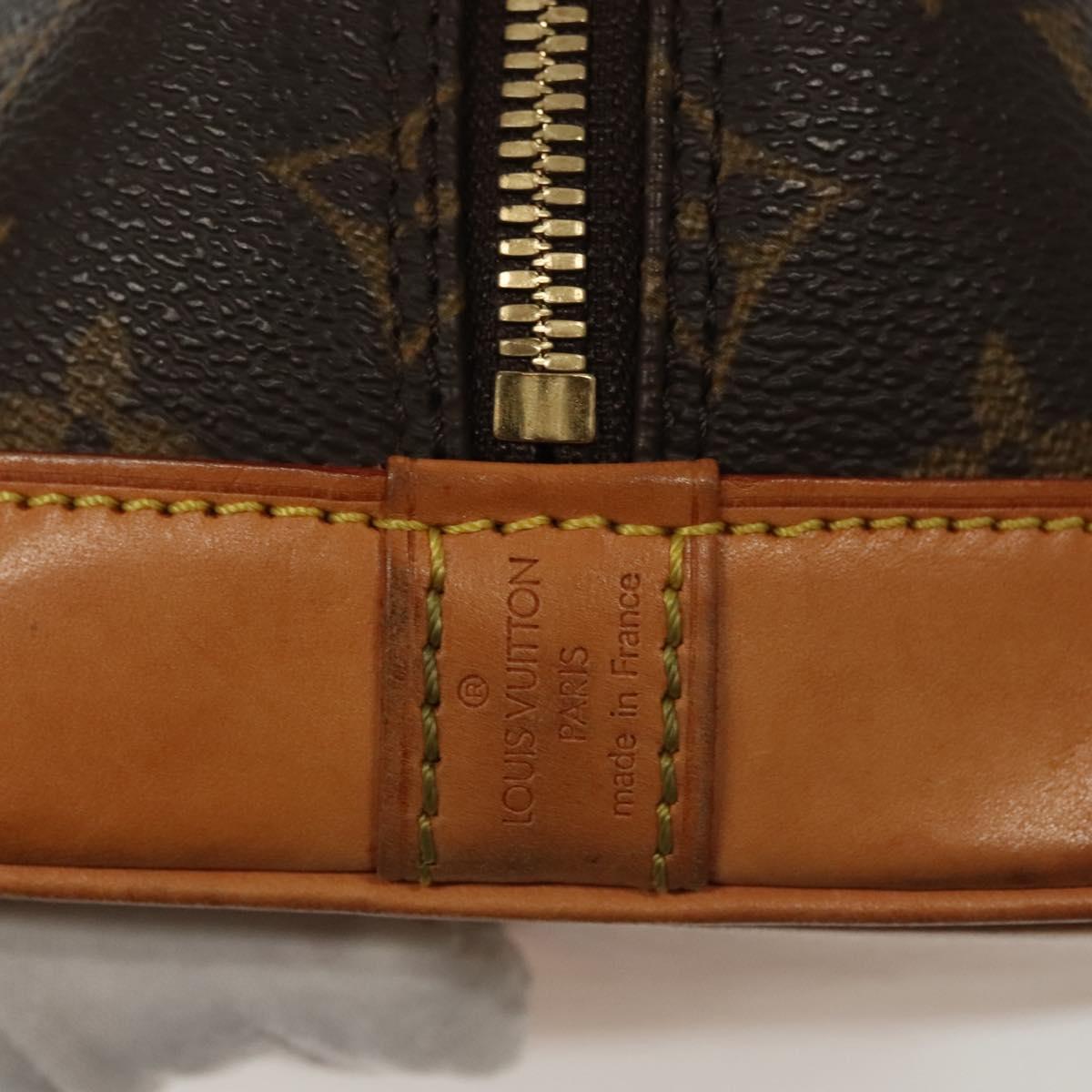 Louis Vuitton Alma Handbag Monogram Canvas, BROWN, CANVAS, Handbag