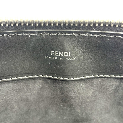 Fendi DotCom Convertible Satchel Leather, Black, Calfskin, Handbag