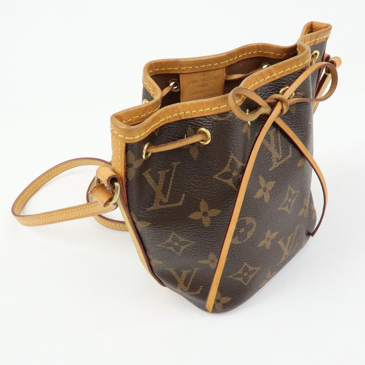 Louis Vuitton Noe Monogram Canvas, Brown, Canvas, Shoulder Bag