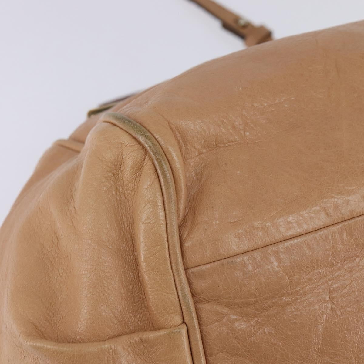 Chloe Ethel Leather, Beige, Leather, Handbag