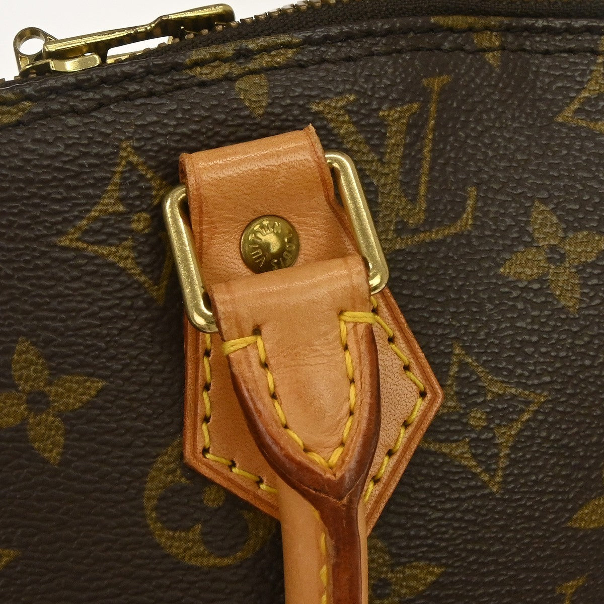 Louis Vuitton Vintage Alma Monogram Canvas, Brown, Canvas, Handbag