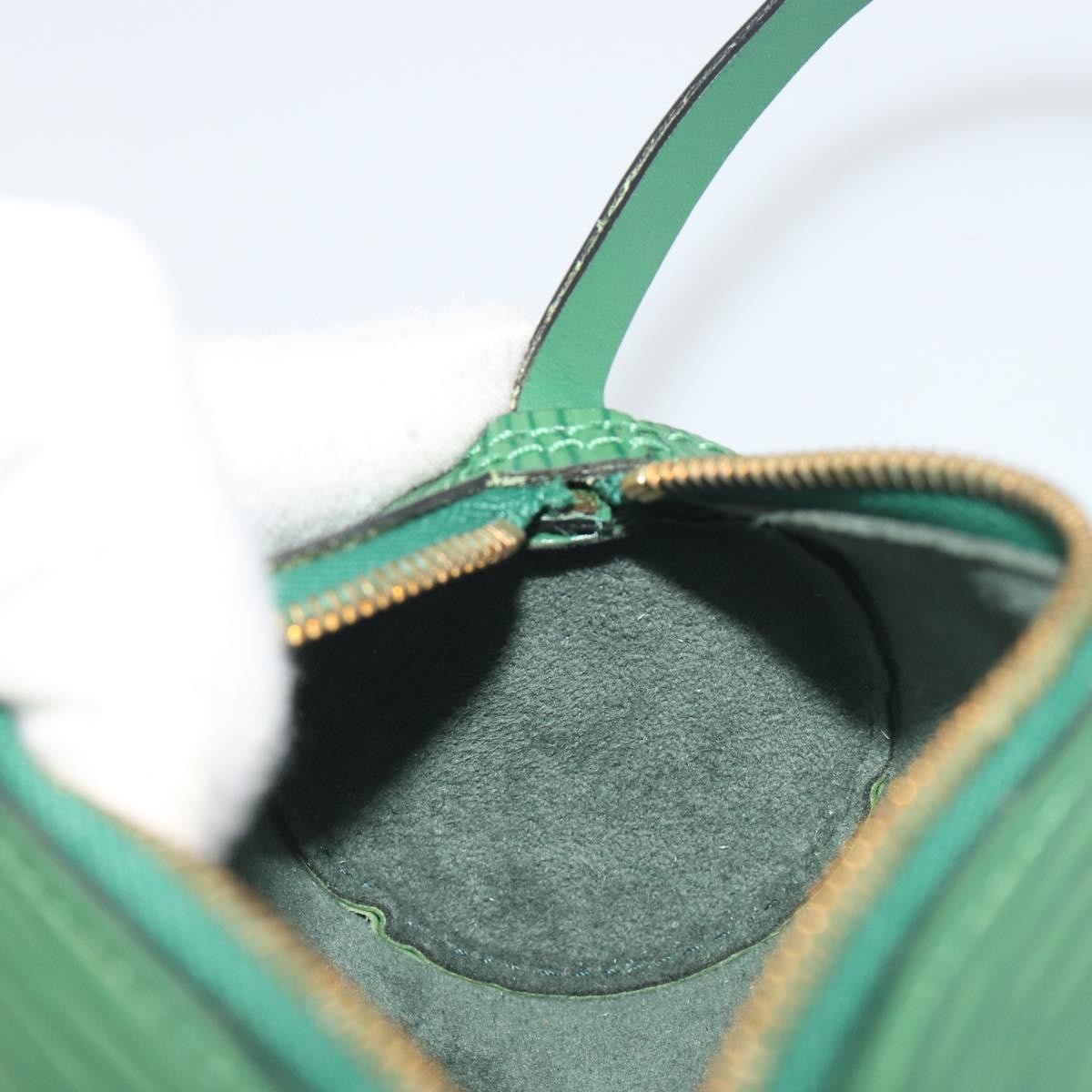 Louis Vuitton Soufflot Pochette Epi Leather, Green, Leather, Clutch