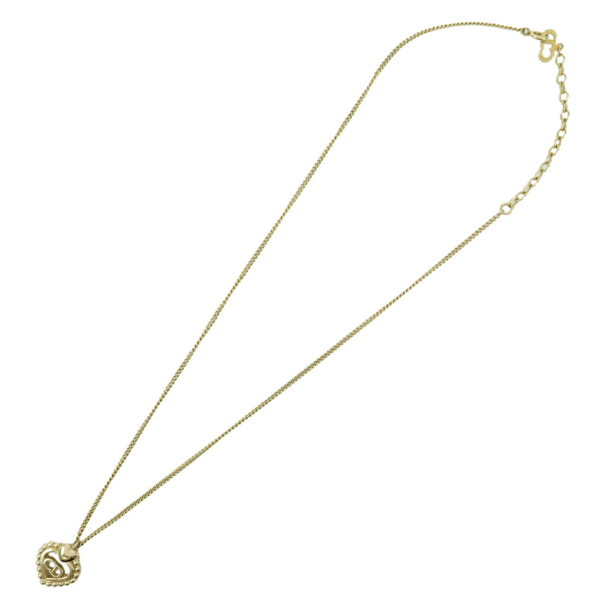 Christian Dior CD Heart Metal, Gold, Gold Plated, Necklace
