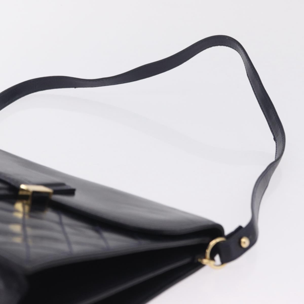 Saint Laurent Vintage Shoulder bag Leather, Navy, Leather, Shoulder Bag