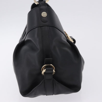 Bvlgari Chandra Hobo Leather, Black, Leather, Handbag