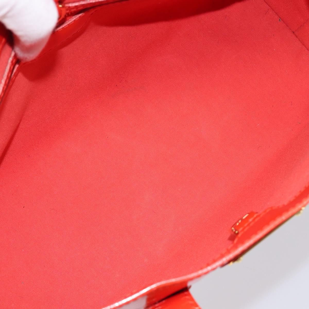 Louis Vuitton Wilshire Monogram Vernis, Orange, Patent Leather, Handbag