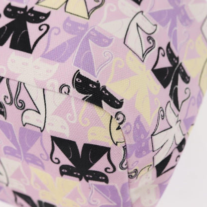 Miu Miu Drawstring Printed Canvas, Pink, Canvas, Clutch