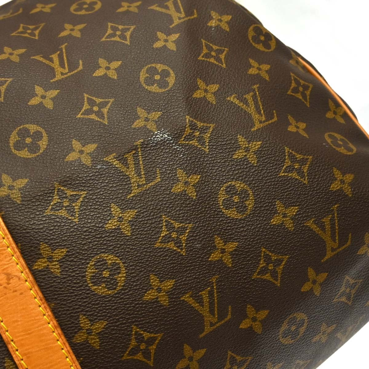 Louis Vuitton Keepall Monogram Canvas, Brown, Canvas, Travel Bag