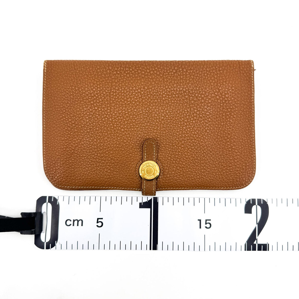 Hermes Dogon Compact Leather, Brown, Leather, Wallet