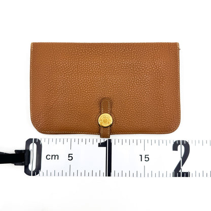 Hermes Dogon Compact Leather, Brown, Leather, Wallet