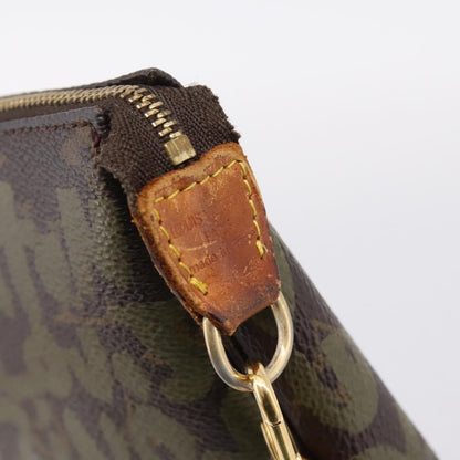Louis Vuitton Pochette Accessoires Limited Edition Monogram Graffiti, Khaki, Canvas, Clutch