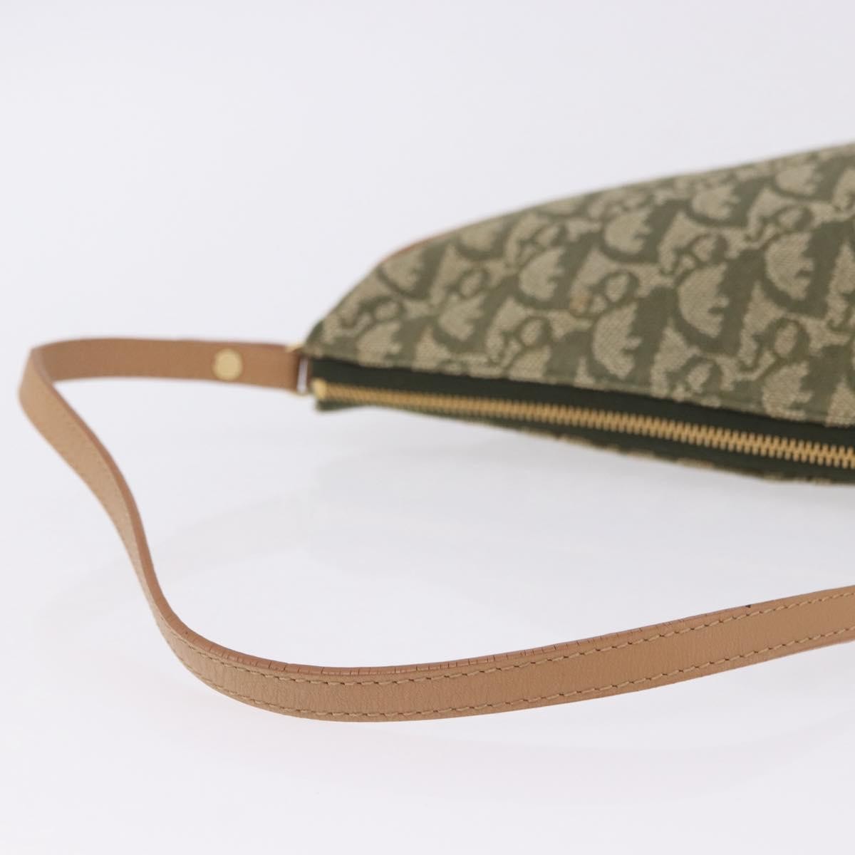 Christian Dior Saddle Canvas, Khaki, Canvas, Handbag
