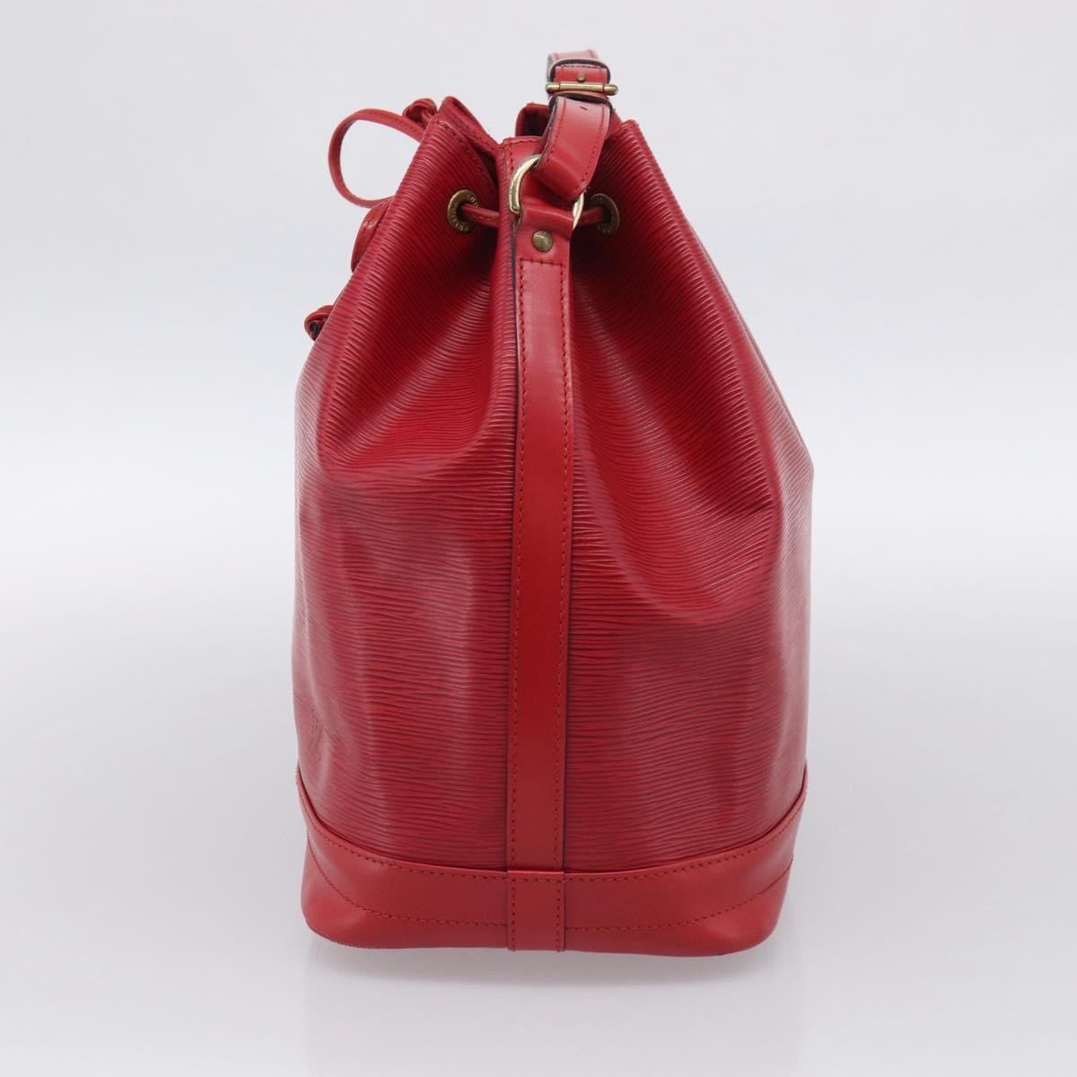 Louis Vuitton Petit Noe Epi Leather, Red, Leather, Handbag