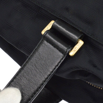 Chanel Travel Line Boston Nylon, Black, Nylon, Travel Bag