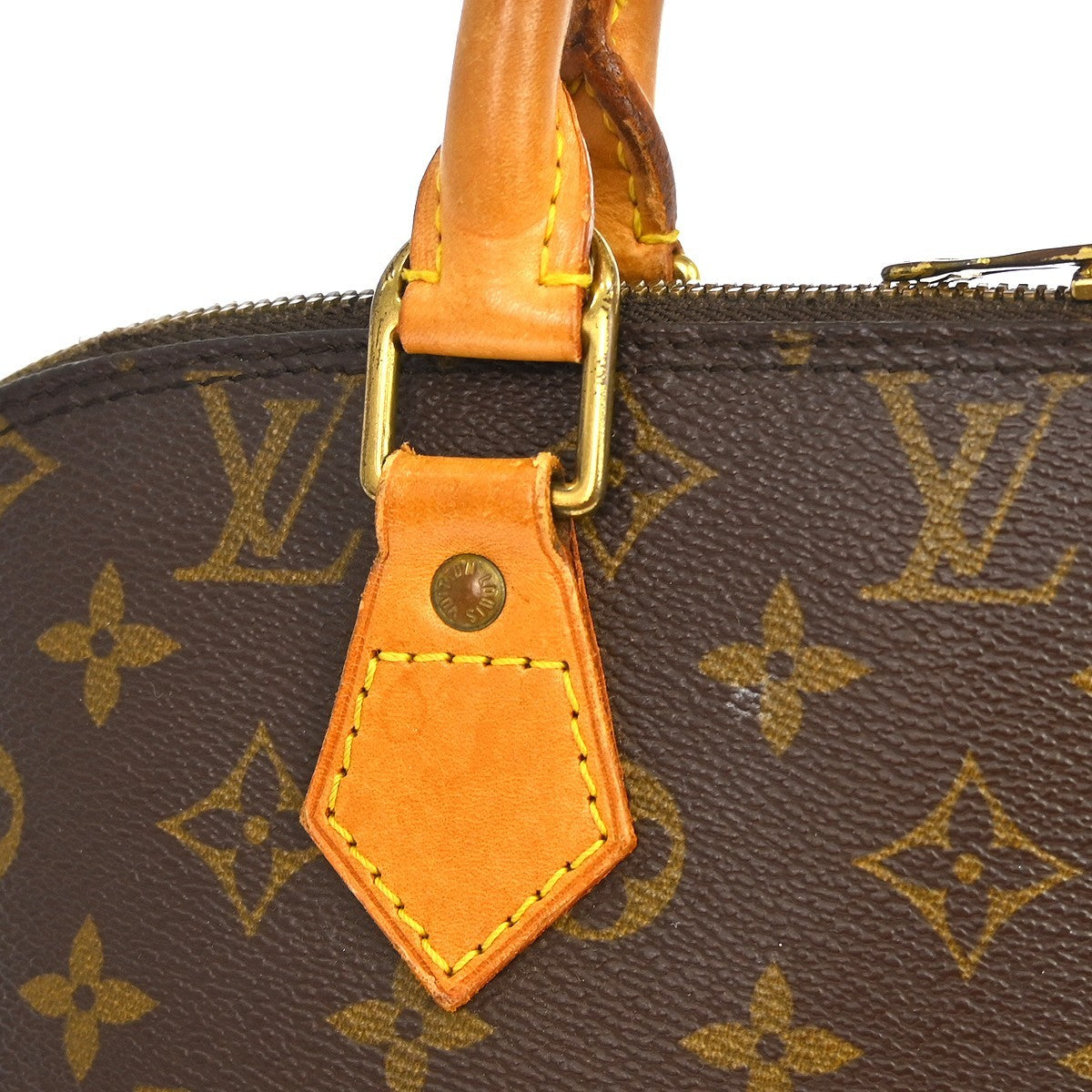 Louis Vuitton Alma Monogram, Brown, Canvas, Handbag