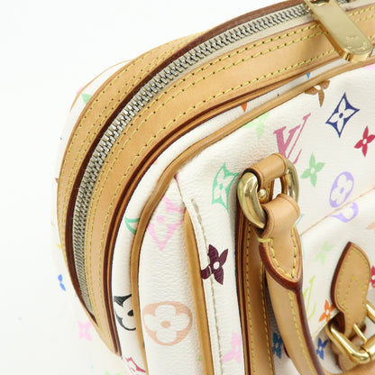 Louis Vuitton Priscilla Monogram Multicolor, White, Canvas, Handbag