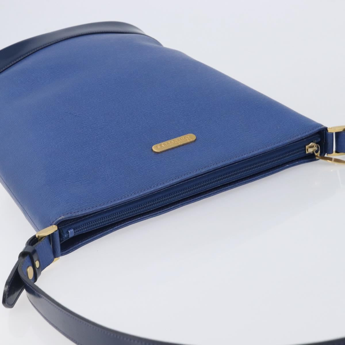 Burberry Shoulder Leather, Blue, Leather, Shoulder Bag