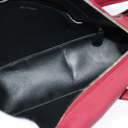 Balenciaga Triangle Duffle Leather, Red, Leather, Handbag