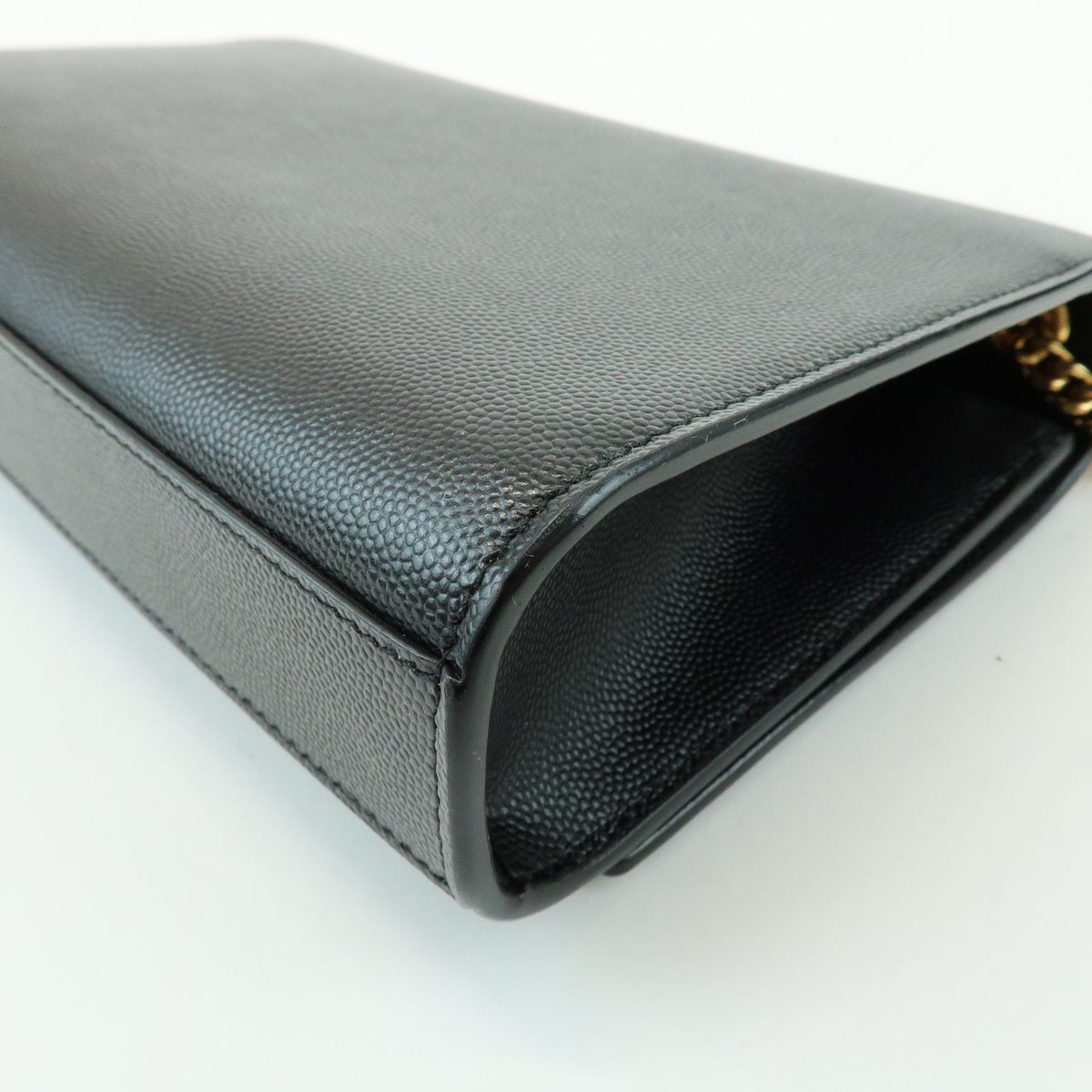 Saint Laurent Classic Monogram Leather, Black, Leather, Crossbody Bag