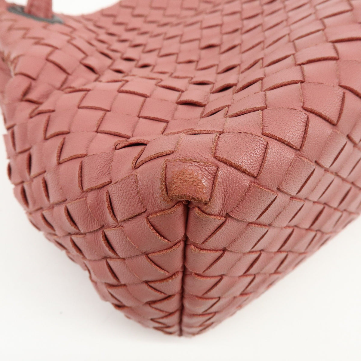 Bottega Veneta Bella Intrecciato Nappa, Pink, Leather, Tote Bag
