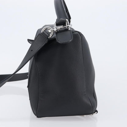 Loewe Puzzle Leather, Black, Leather, Handbag