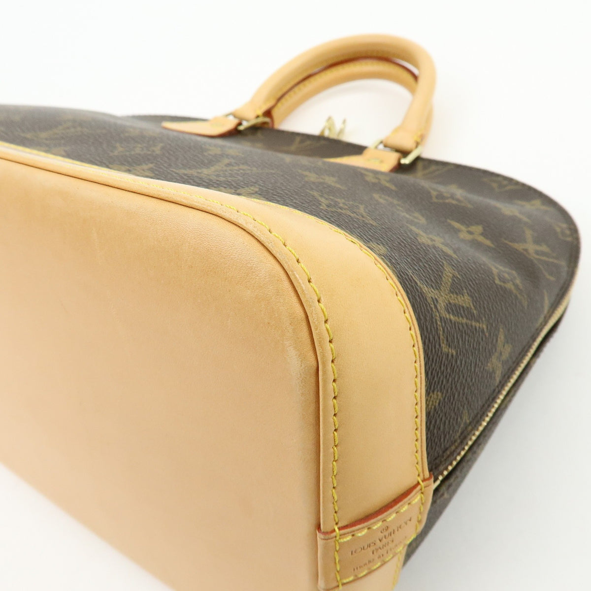Louis Vuitton Alma Monogram Canvas, Brown, Canvas, Handbag