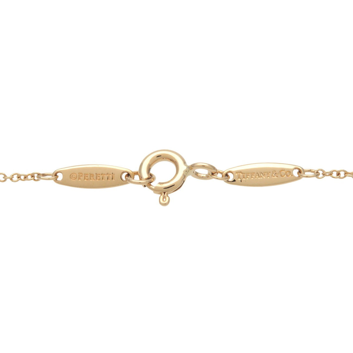 Tiffany & Co. Elsa Peretti Diamonds By The Yard Pendant 18K Yellow Gold with Diamond, Gold, Yellow Gold, Necklace