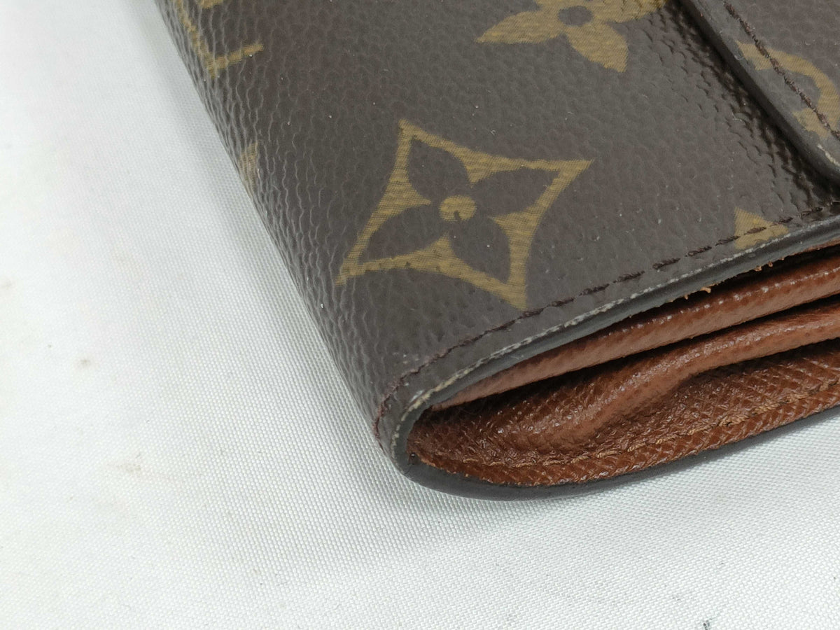 Louis Vuitton Sarah Monogram Canvas, Brown, Canvas, Wallet
